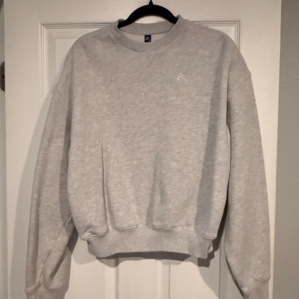 Oner Active All Day Oversized Sweater - Light Grey Marl